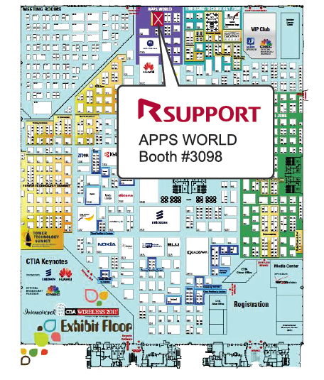 CTIA Wireless 2011 map