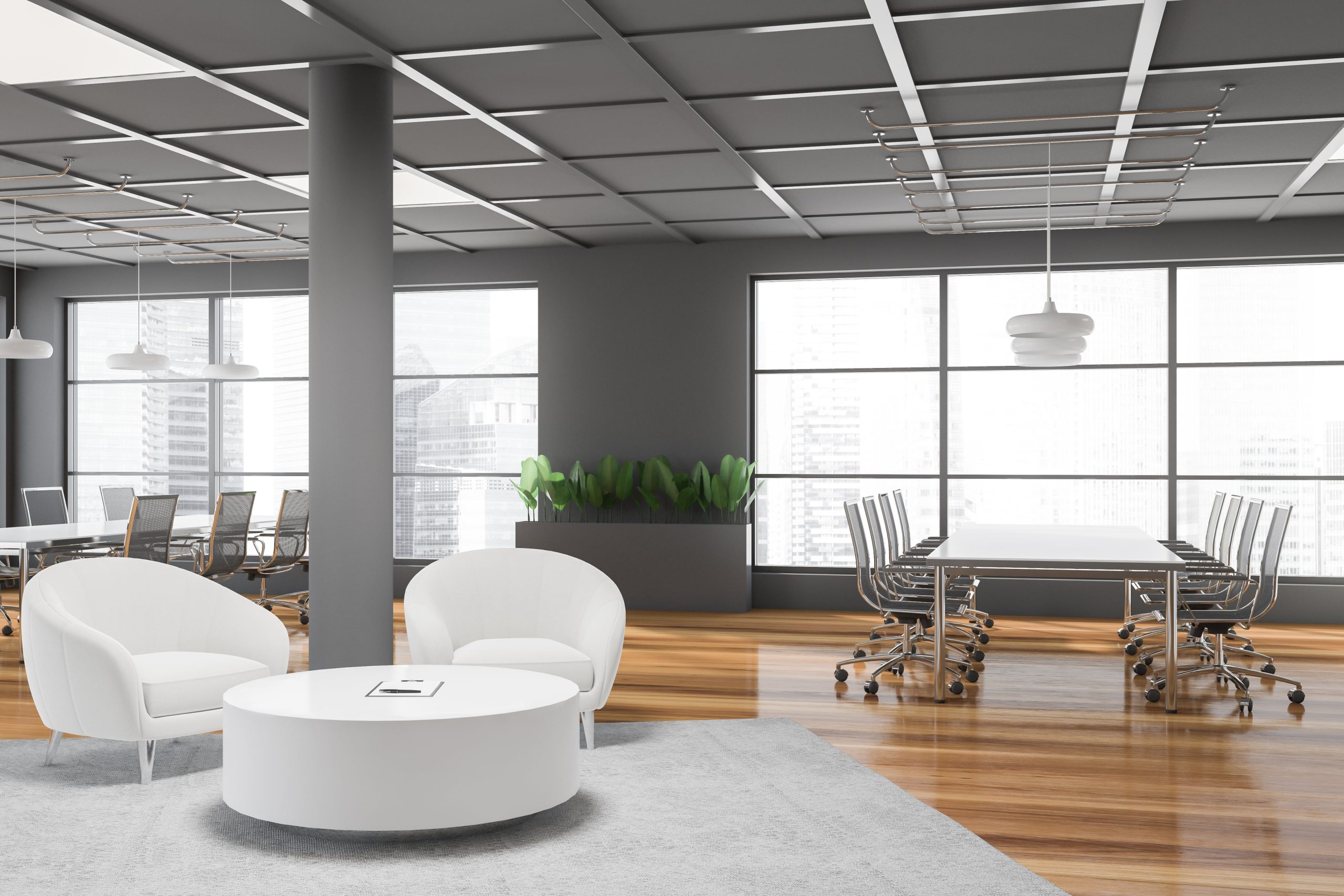 자연채광과 식물을 활용한 웰빙 중심의 사무실 인테리어 - 직원 만족도를 높이는 휴식 공간 디자인 | 알서포트