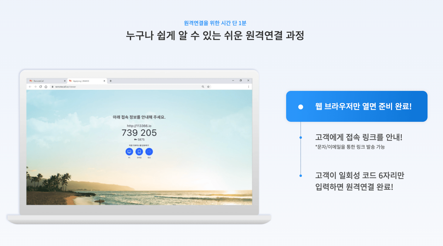 별도 프로그램 설치 없이 웹 브라우저로 바로 연결하는 웹 기반 원격지원 솔루션 | 알서포트 리모트콜