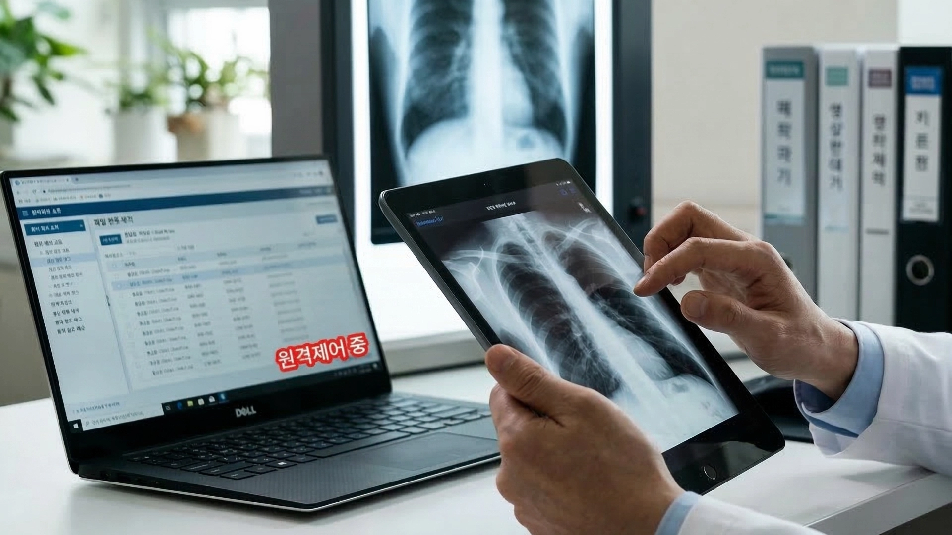 인피니트 헬스케어 PACS 의료 영상 원격 제어 화면