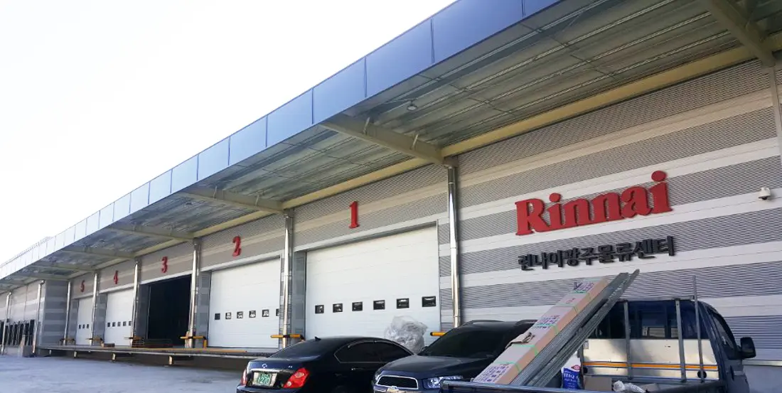 린나이 물류 센터 및 협업 환경